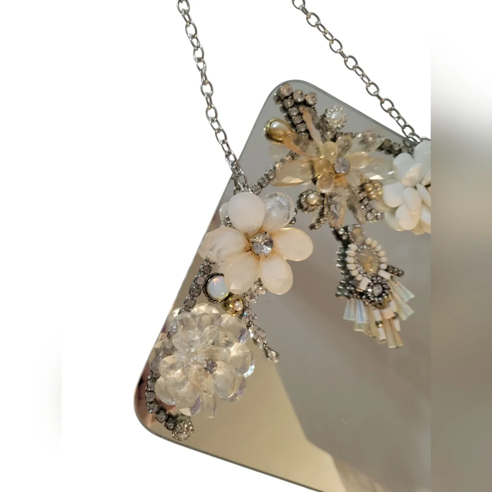 Decorative Mirror with Jewel Accents